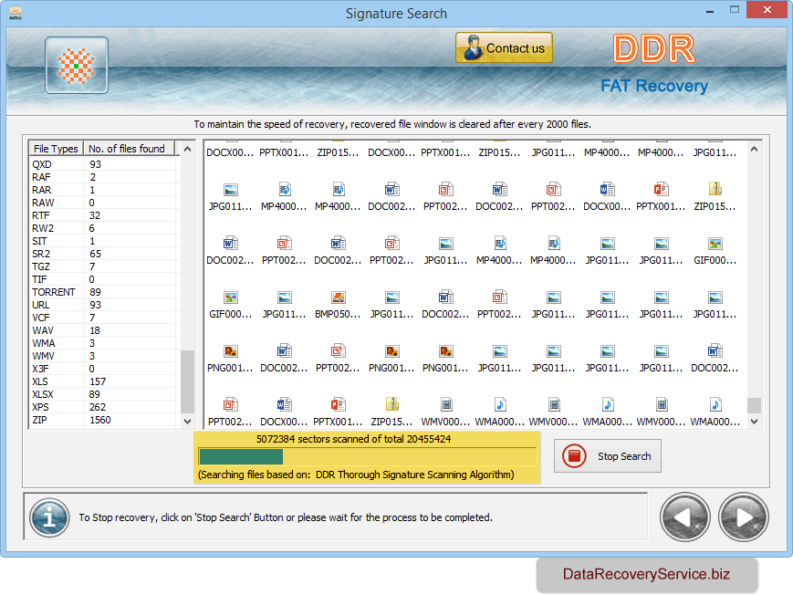 Data recovery process is going on Data recovery process is going on
