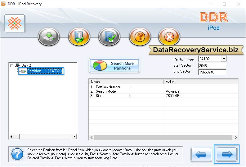 Select partition
