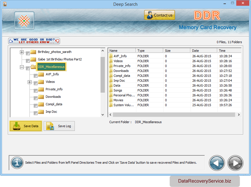 Save recovered files Save recovered files