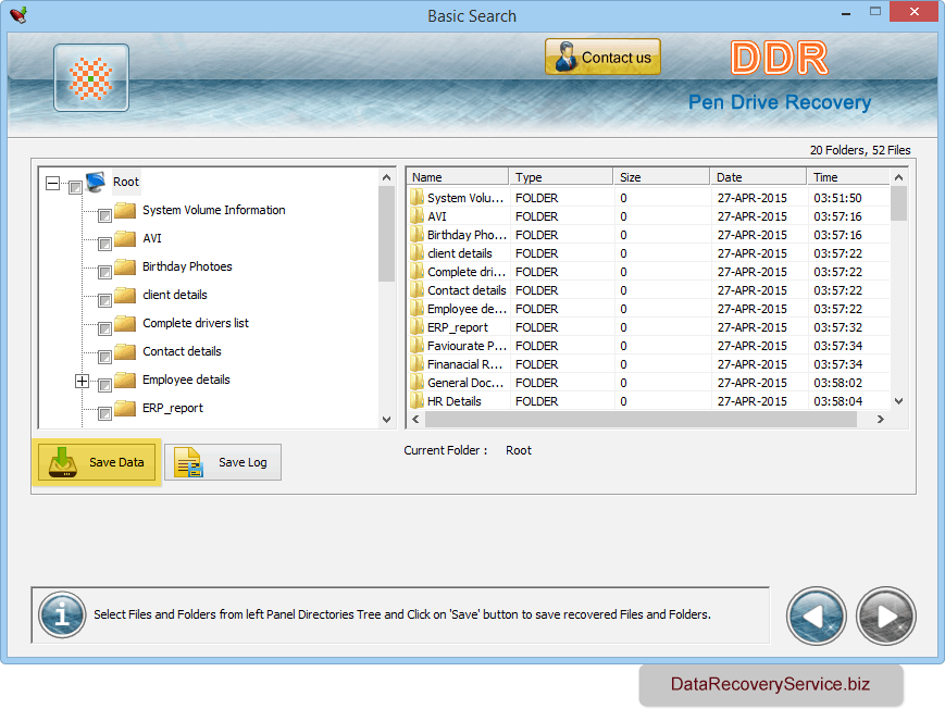 Save recovered data Save recovered data