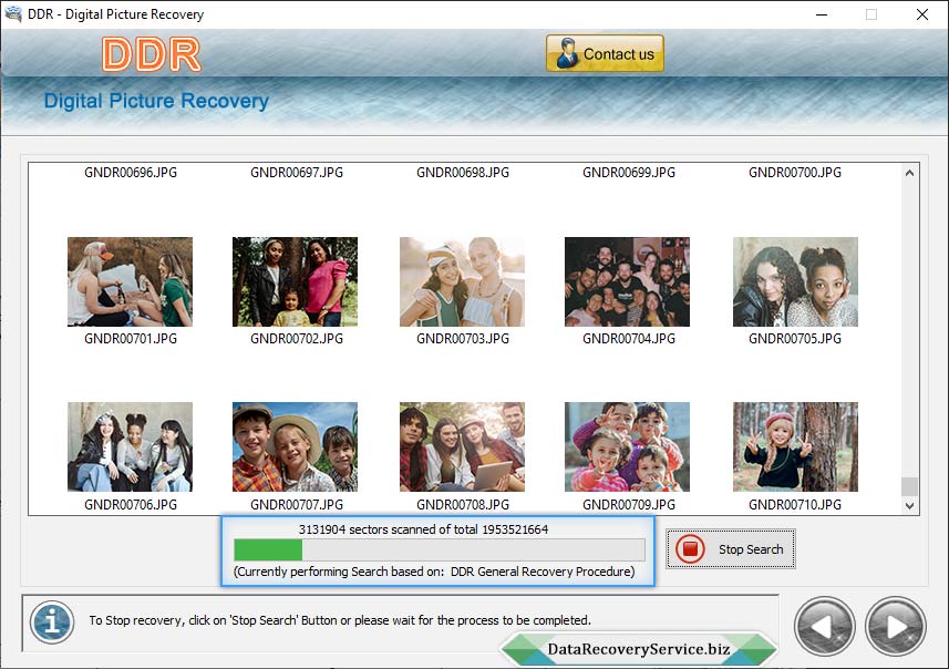 Pictures recovery is going on Pictures recovery is going on