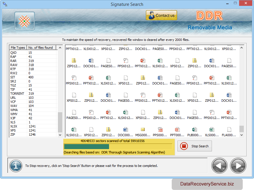 Files searching process is in progress Files searching process is in progress